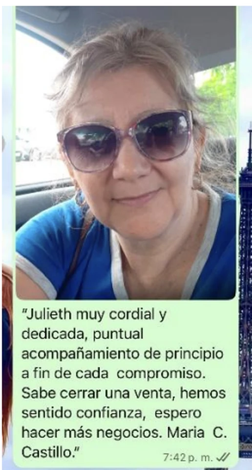 Testimonio de María Castillo de Inmuebles Marulanda