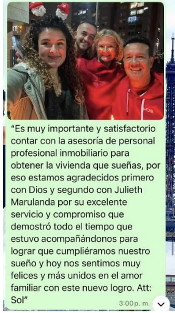 Testimonio de un cliente de Inmuebles Marulanda
